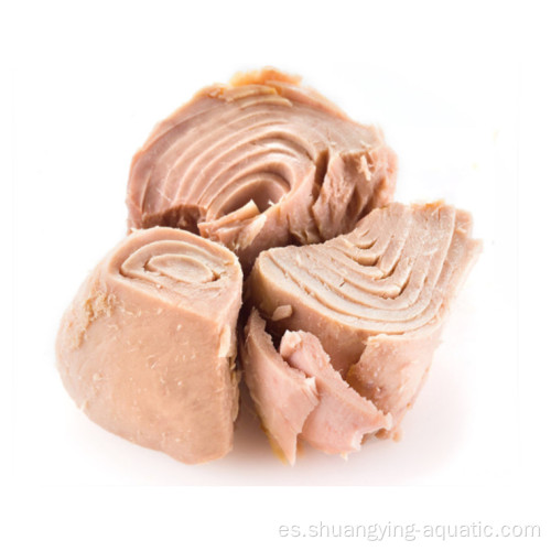 Tuna de carne de carne ligera trozo enlatado en aceite de girasol